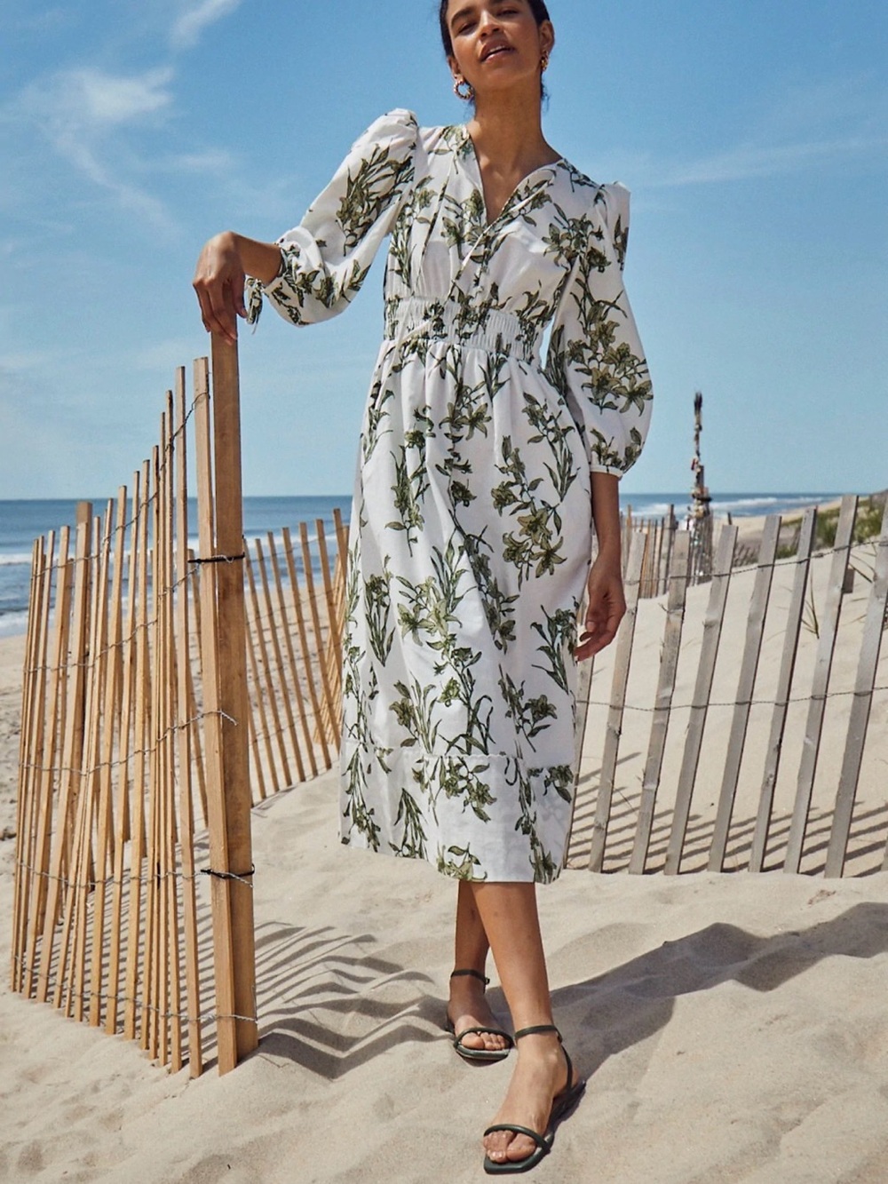 Hunter Bell Clementine Dress Green Lily - Picture 4 of 6